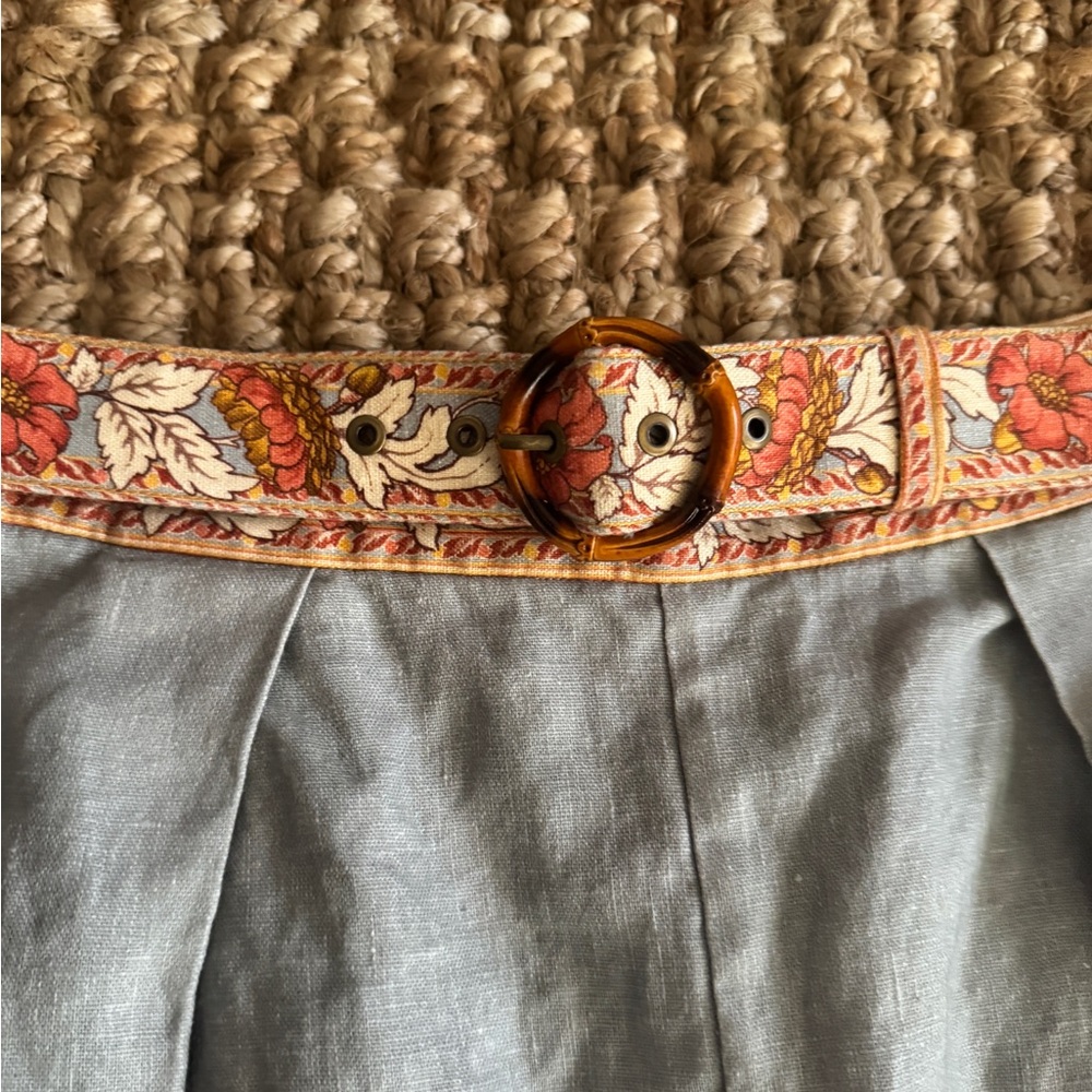 Zimmermann Andie Blue Floral High Waist Shorts - Picture 4 of 8